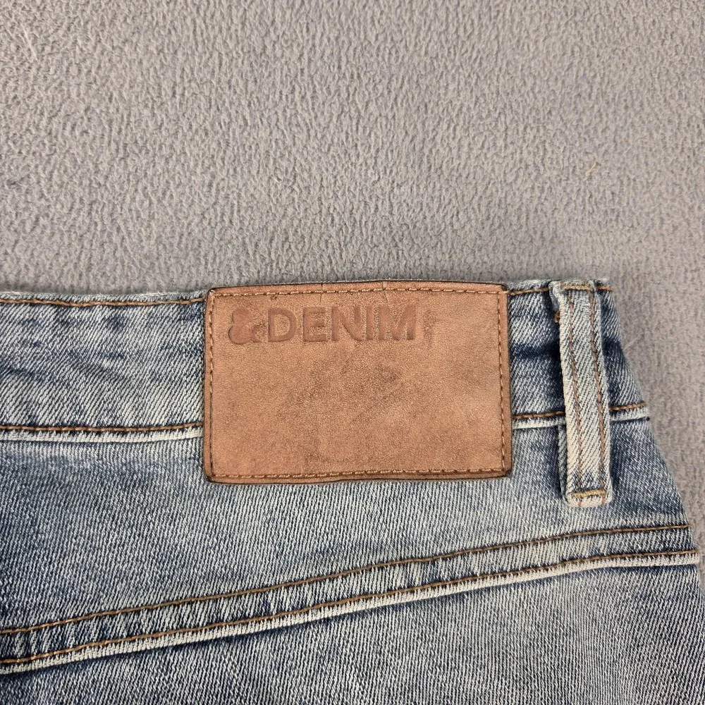 Selvedge Jeans Mens 30x30 Light Wash Skinny Low Rise Denim Stretch Tag 33x32